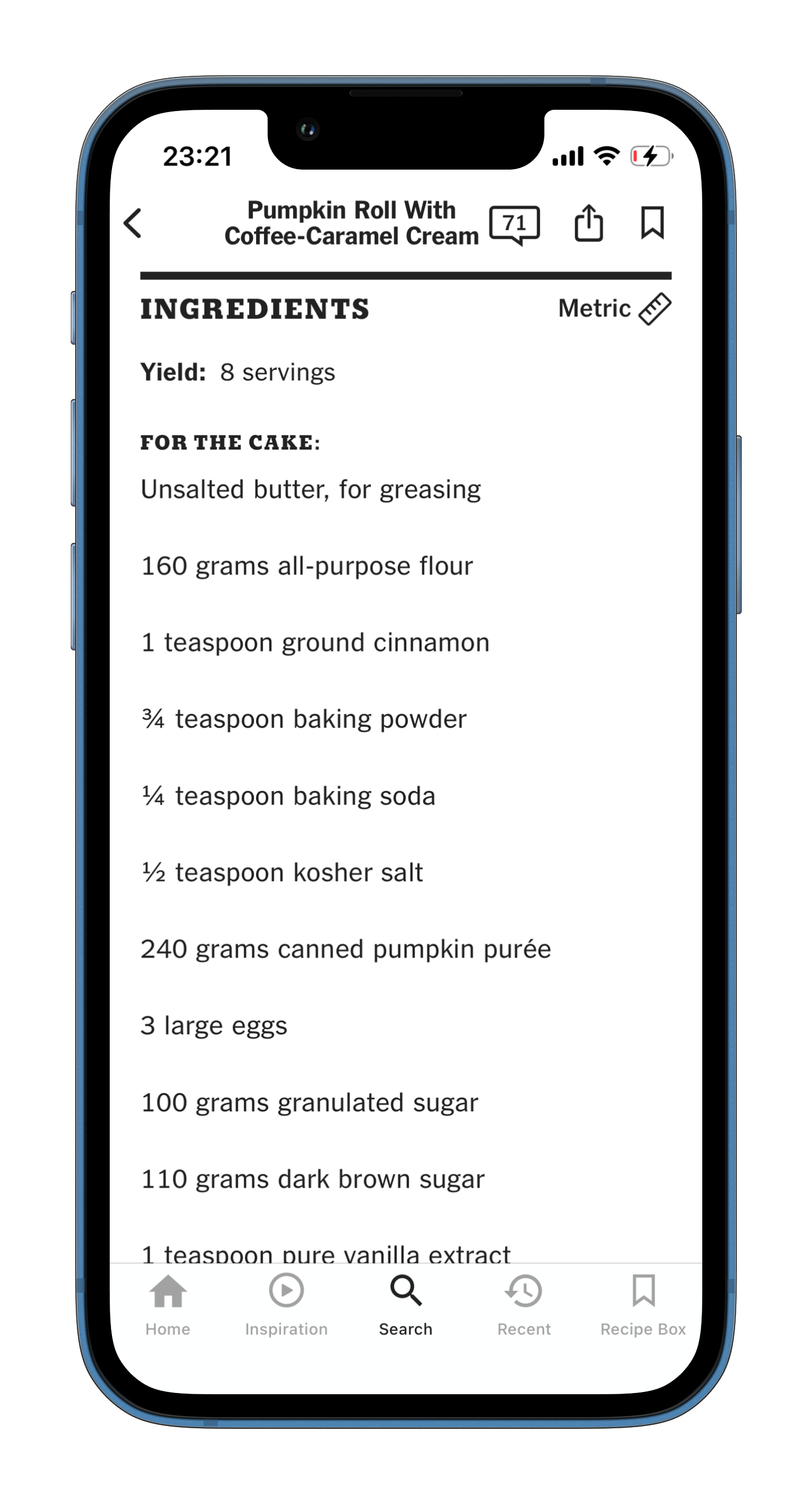 NYT Recipe Conversion